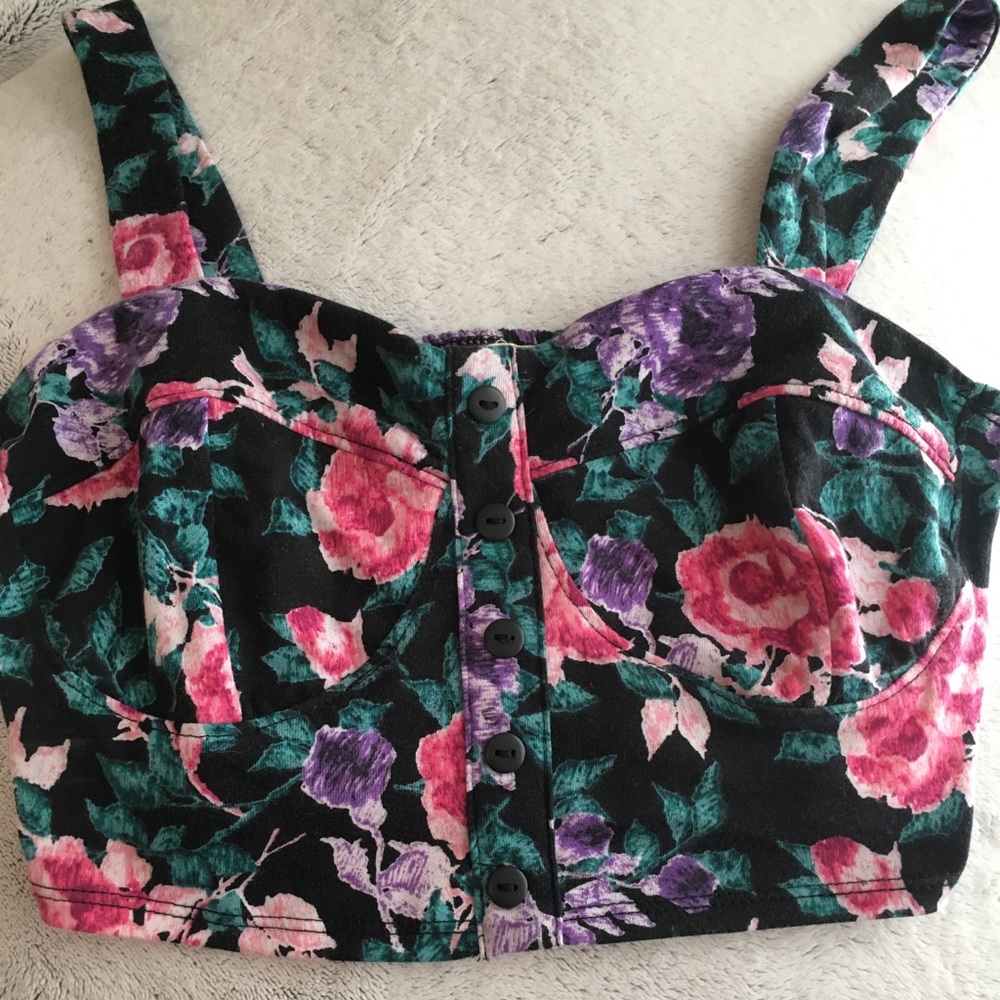 Pacsun floral bandeaus bralette